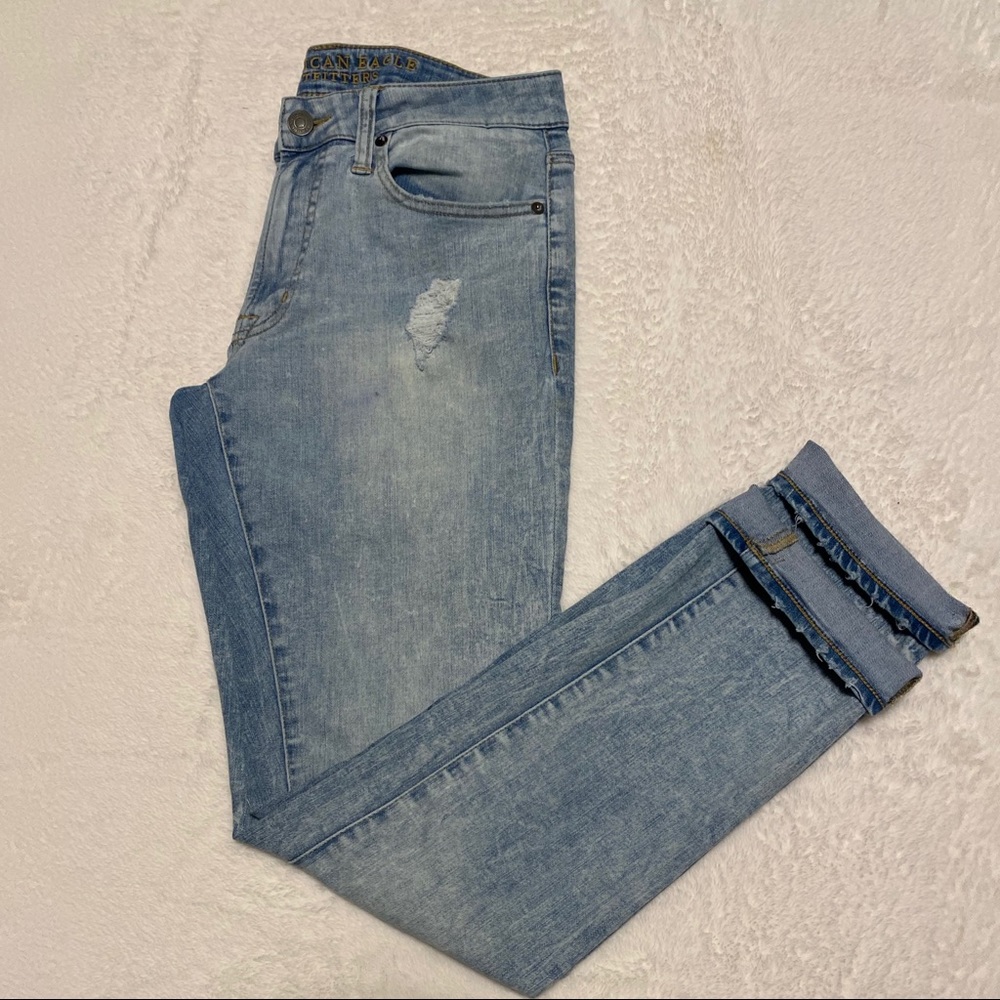 American Eagle Distressed Slim Jeans Mens 30/32